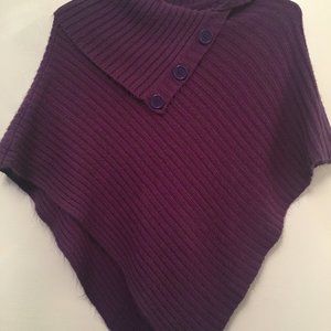 Purple Girls Medium Poncho